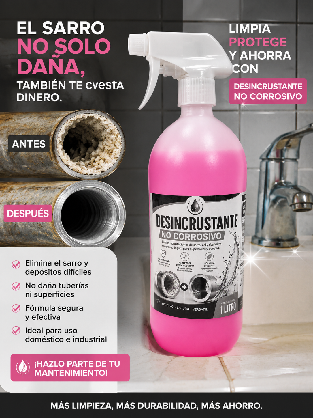 Desincrustante 1 litro prolav