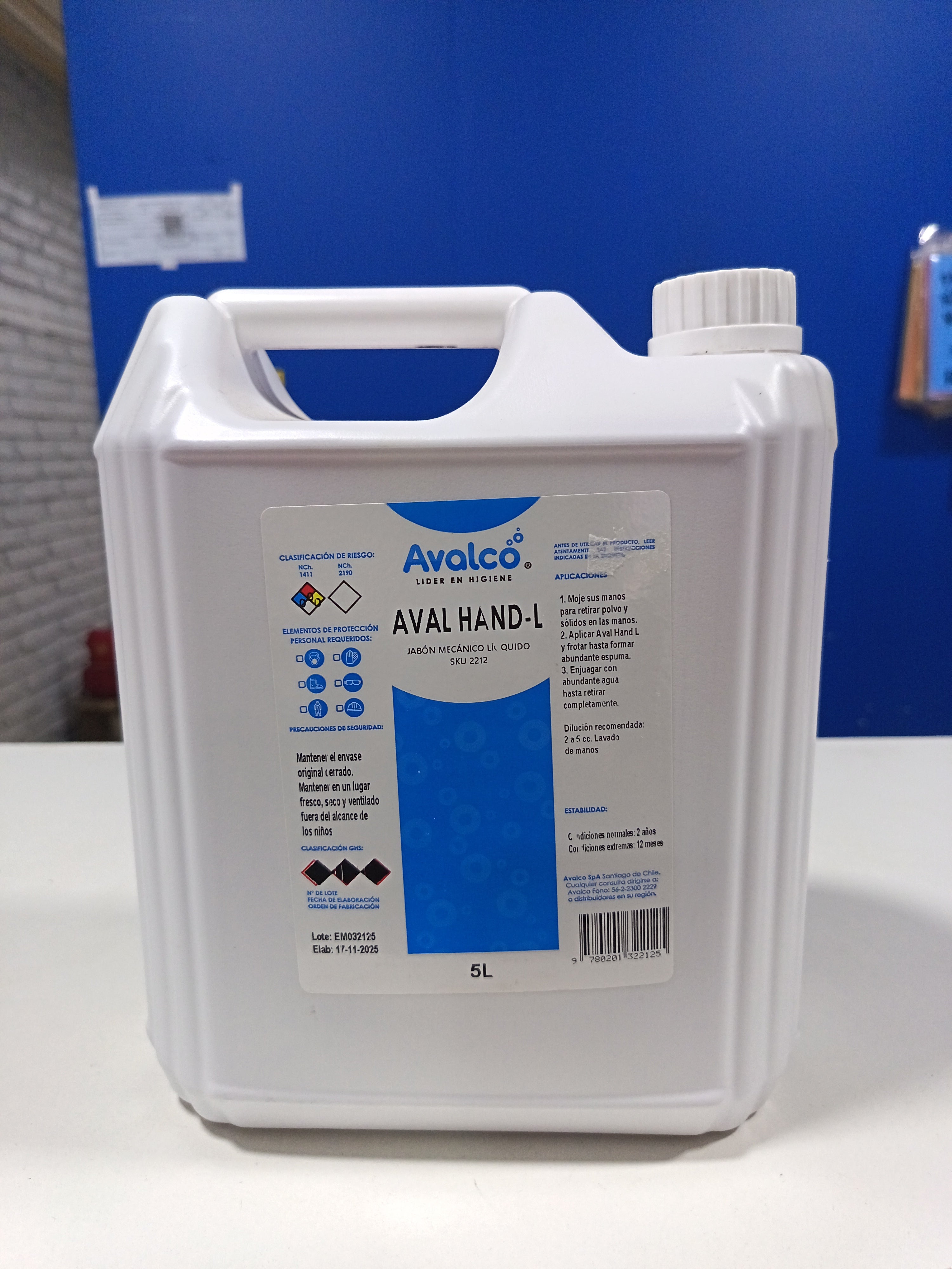 Jabón mecanico avalco 5L